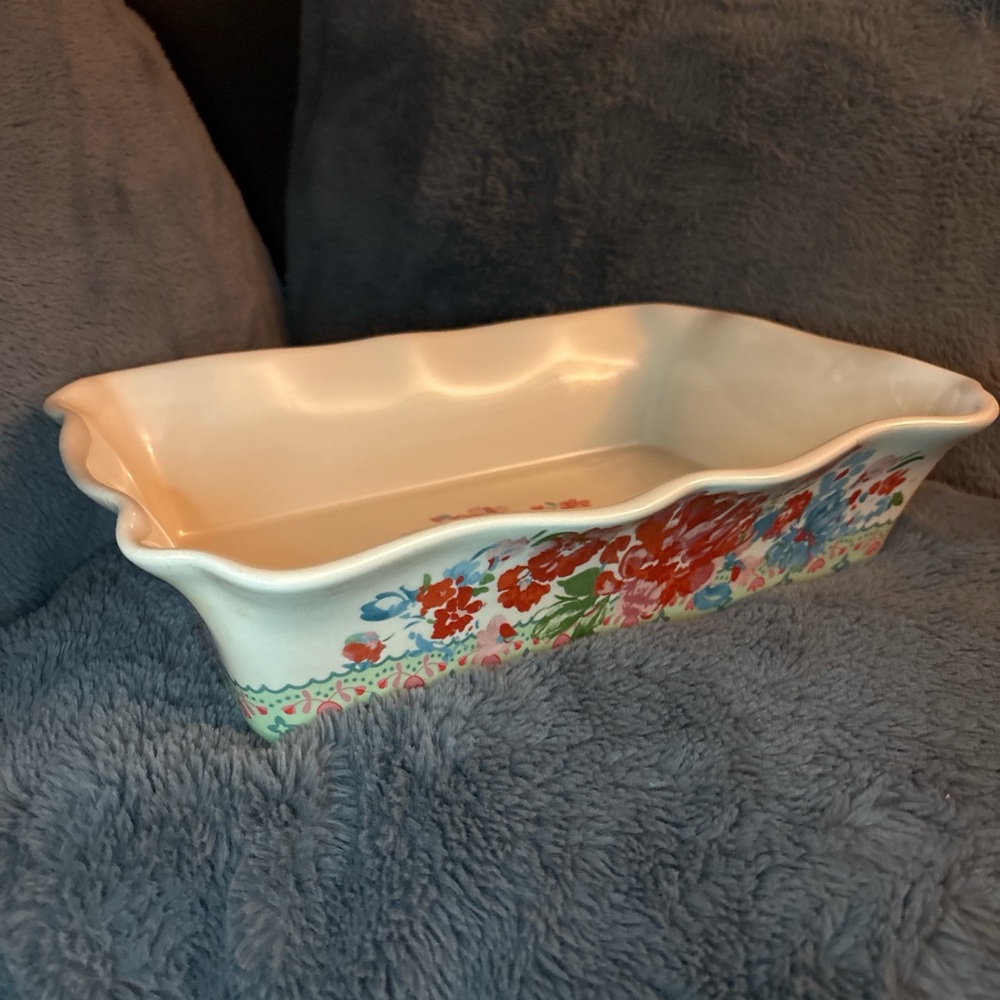 ❤️❌SOLD❌❤️Pioneer Woman Floral serving & baking dish 9x5 - Picture 3 of 6